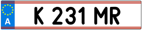 Truck License Plate
